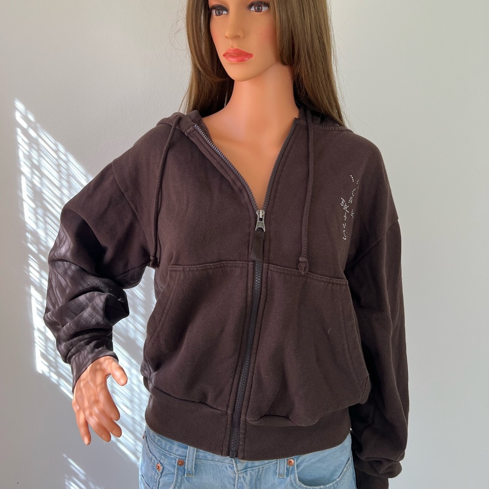❌SOLD❌Travis Scott Cactus Jack Brown YUP! Zip-up hoodie